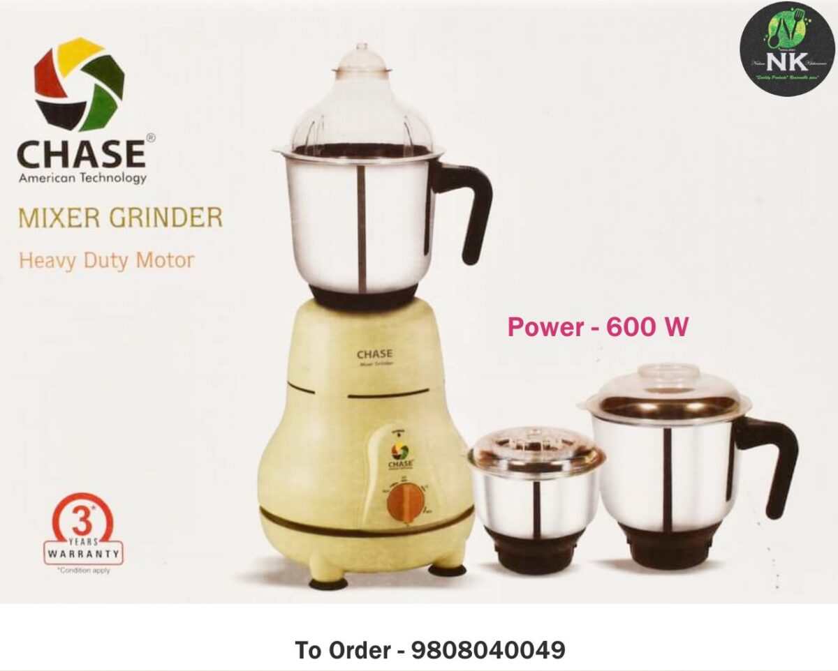 Chase Mixer 600 watt 3 years full warranty
